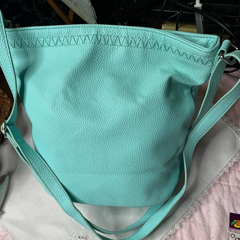 Jewel by Thirty One Turquoise Blue Purse - Excellent Condition
